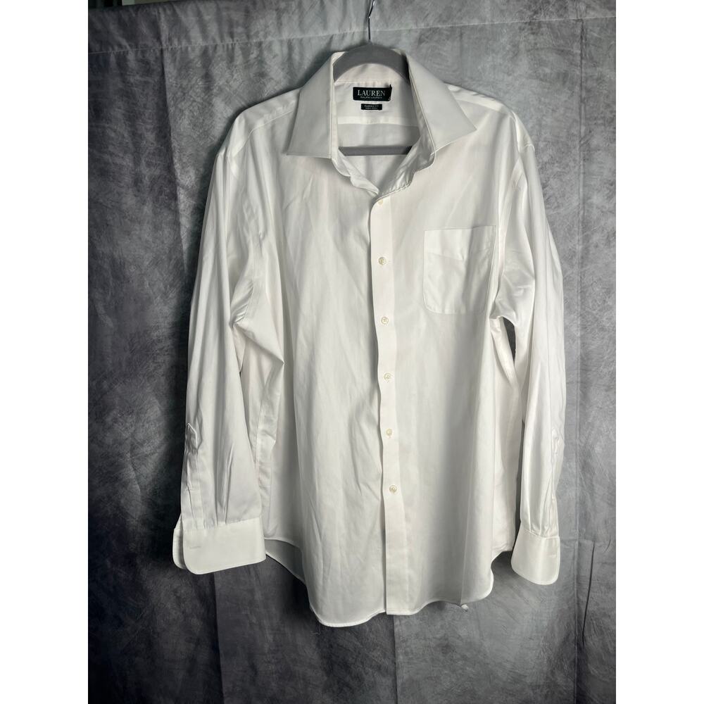 Lauren Ralph Lauren Men’s White Dress Shirt Classic Fit 17.5 34/35